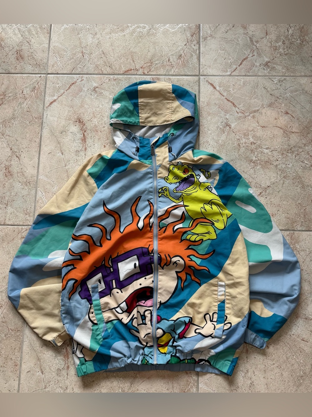 Members Only Nickelodeon Rugrats Windbreaker Jacket Size M 90s Y2K